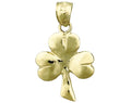 14K Gold Three Leaf Clover Charm S303