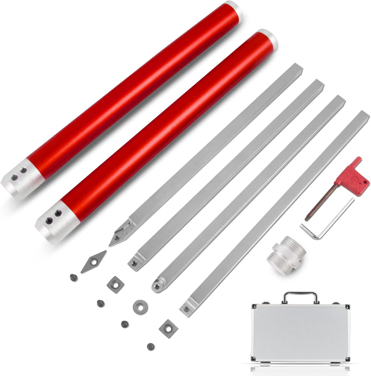 Carbide Lathe Turning Tools with Interchangeable Handle and Diamond Inserts K464651