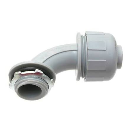 100-Pack 1 in. Dia Non Metallic Liquid Tight PVC Conduit 90-Degree Angle Fitting Connector S90695