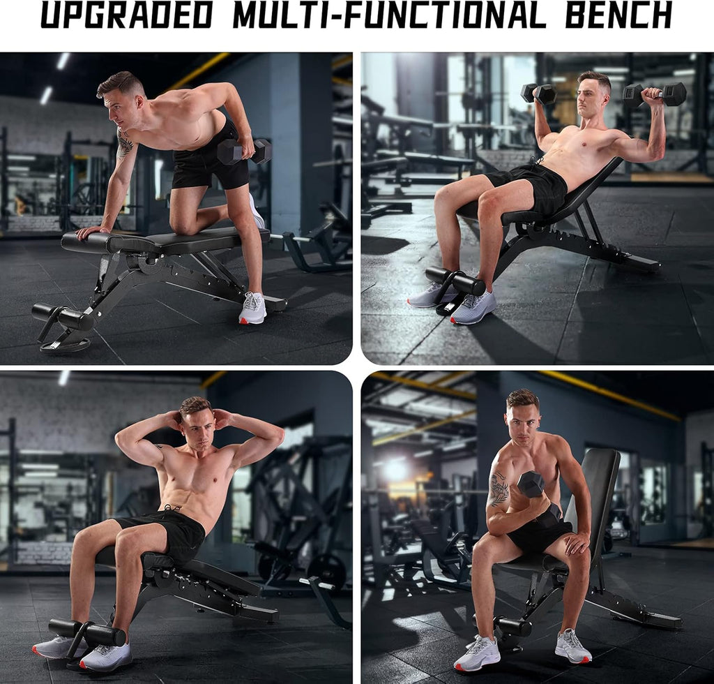 Adjustable Weight Bench with Leg Extension V34134