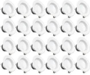 24Pack 4inch Recessed Retrofit LED Light 11W 5000K Dimmable K256