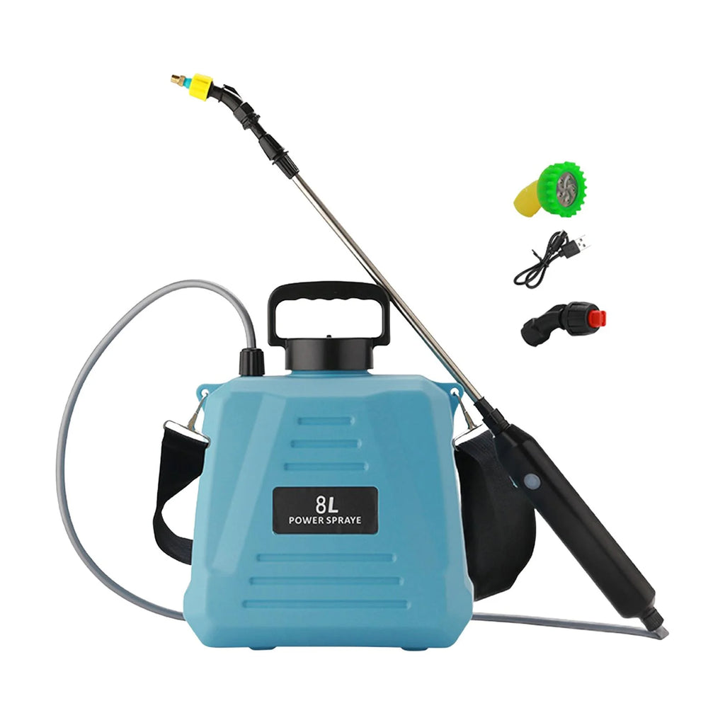 Blue 8 L Electric Garden Sprayer with Shoulder Strap C44621