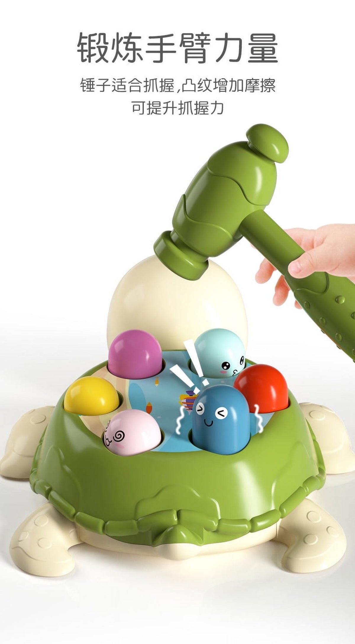 Knocking Toy Whack Tortoise Game Hammer Whacking Toy F4375