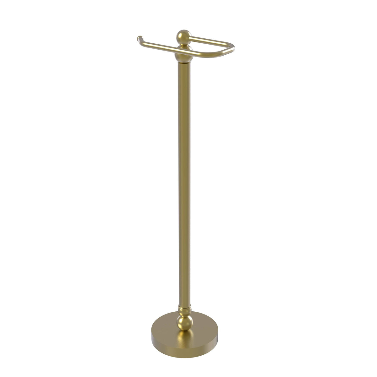 Satin Brass Free Standing Toilet Tissue Stand Q4468