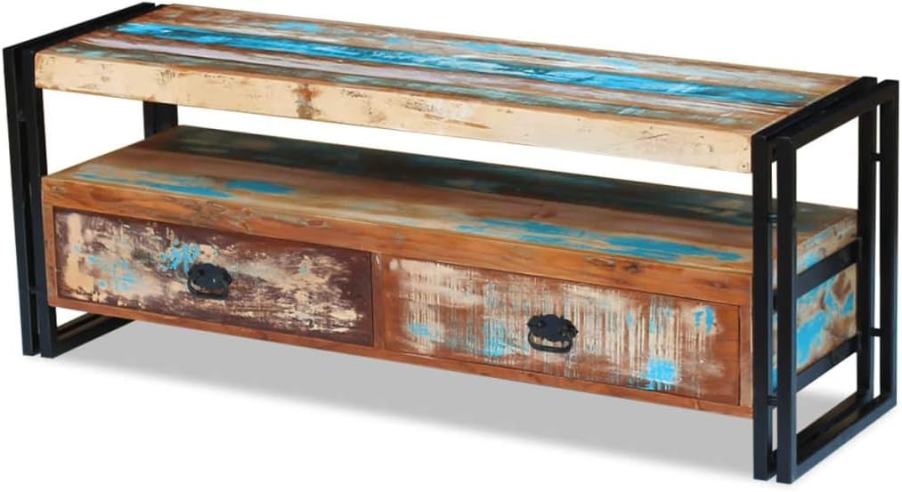 Solid Reclaimed Wood TV Cabinet P346757