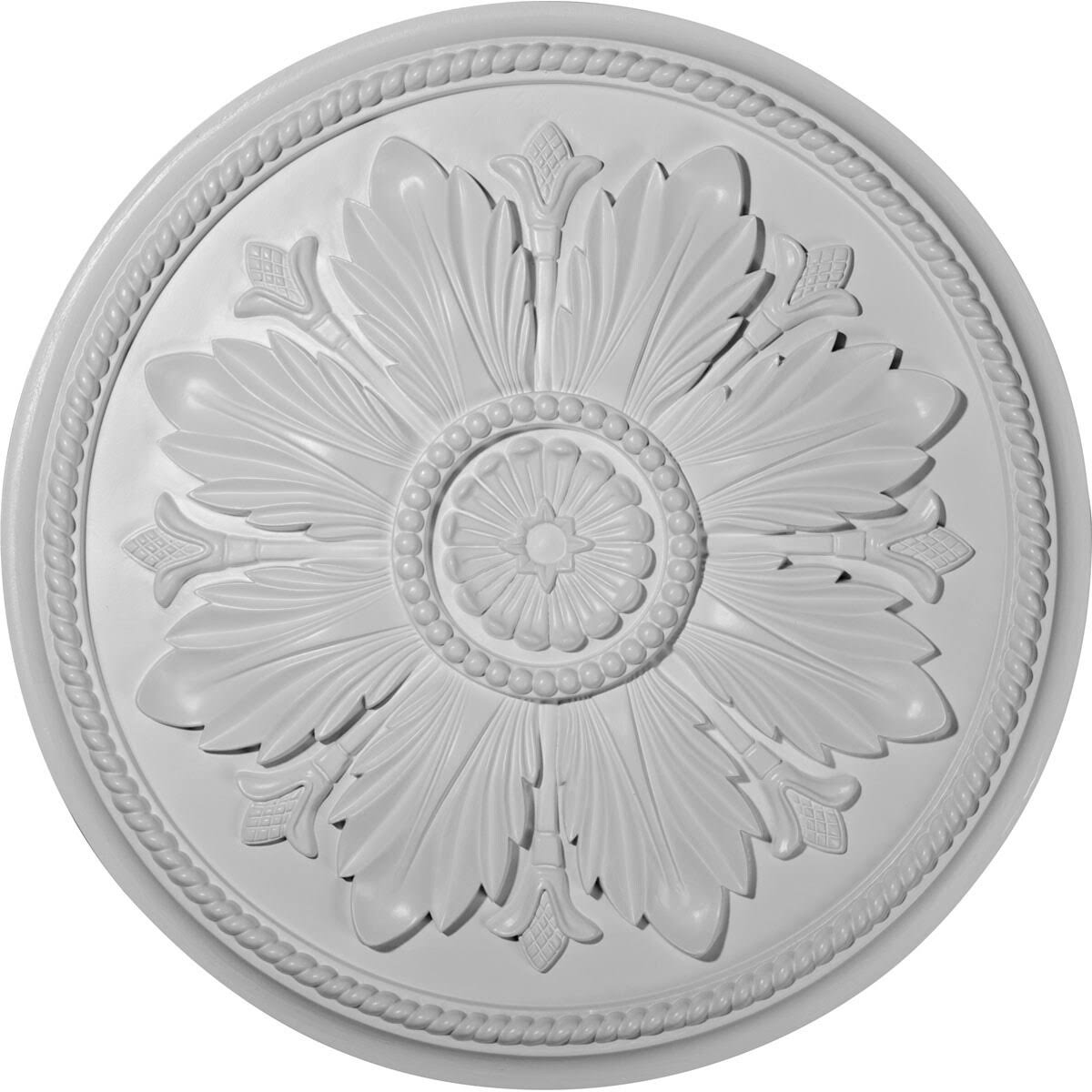 23 5/8x22OD x 1 1/2x22P Ceiling Medallion Hand-Painted Smokey Topaz R7455