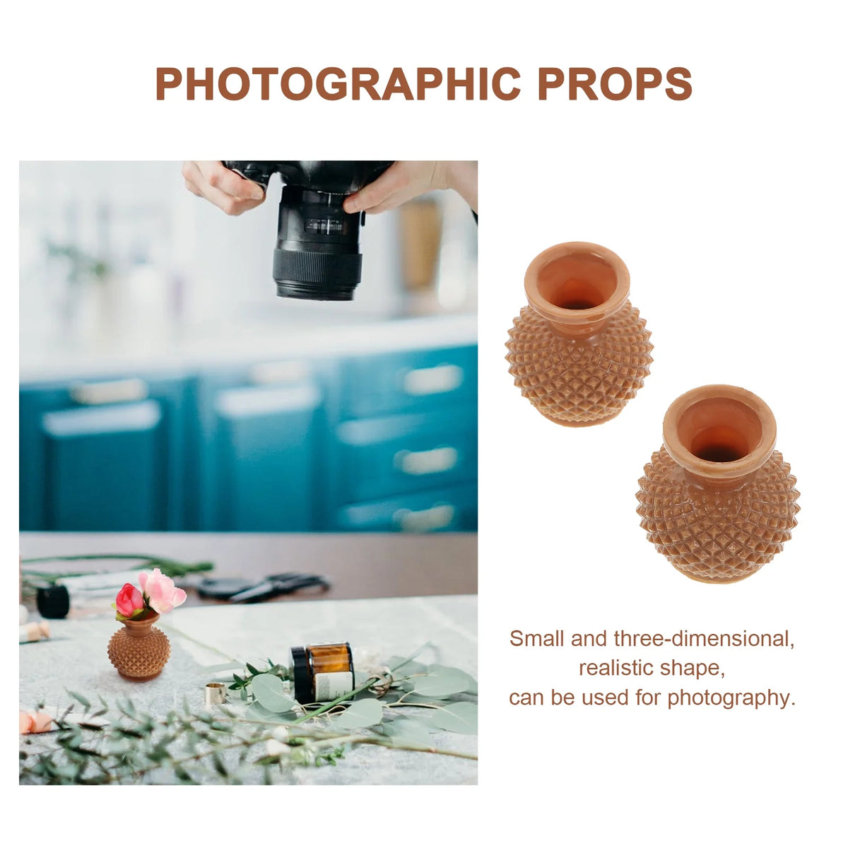 6 Pcs Dollhouse Accessories Miniature Vase Toys K81051