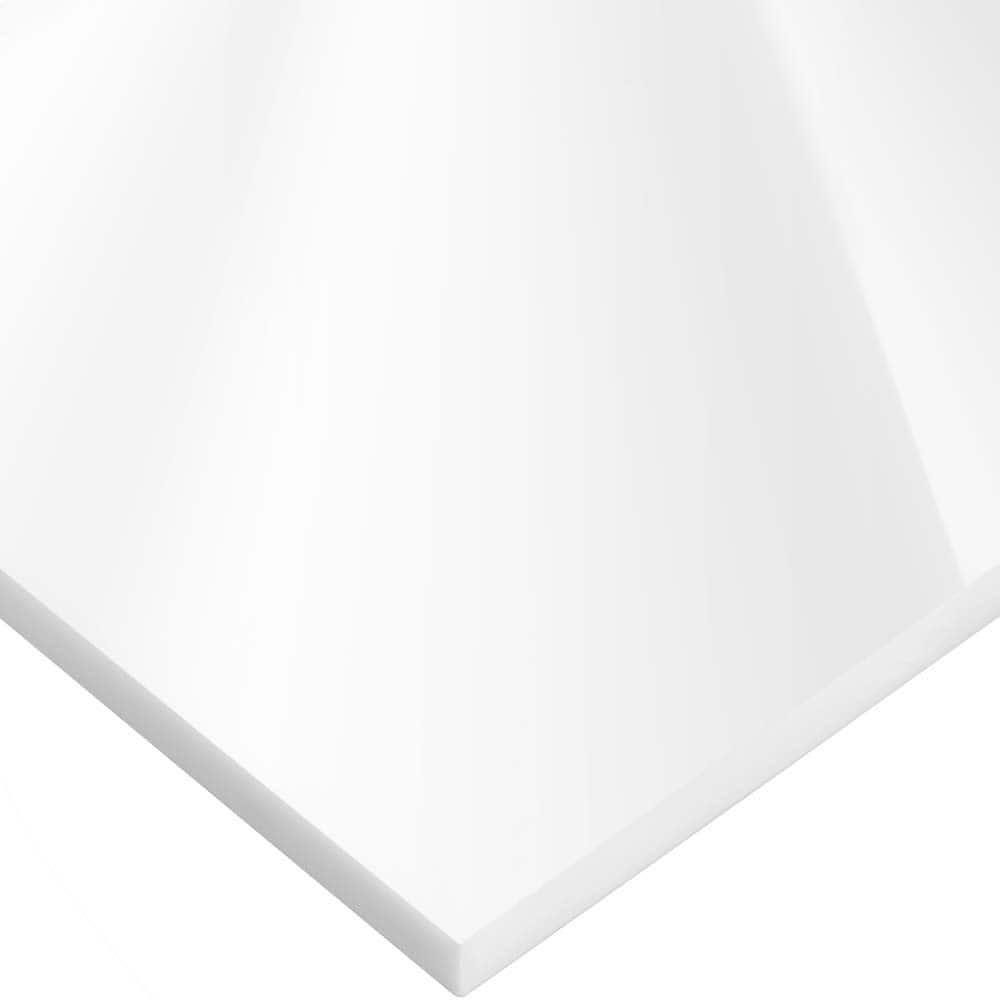 White Cast Acrylic Sheet 48x22L x 48x22W x 1/8x22 Thick U41747
