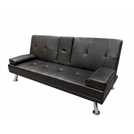 Black Convertible Sofa B9084