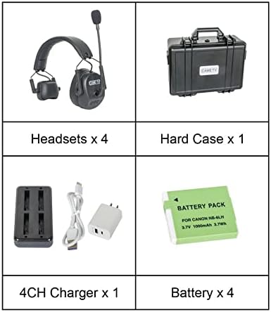 Duplex Digital Wireless Headset 4 Kit with Hardcase G127
