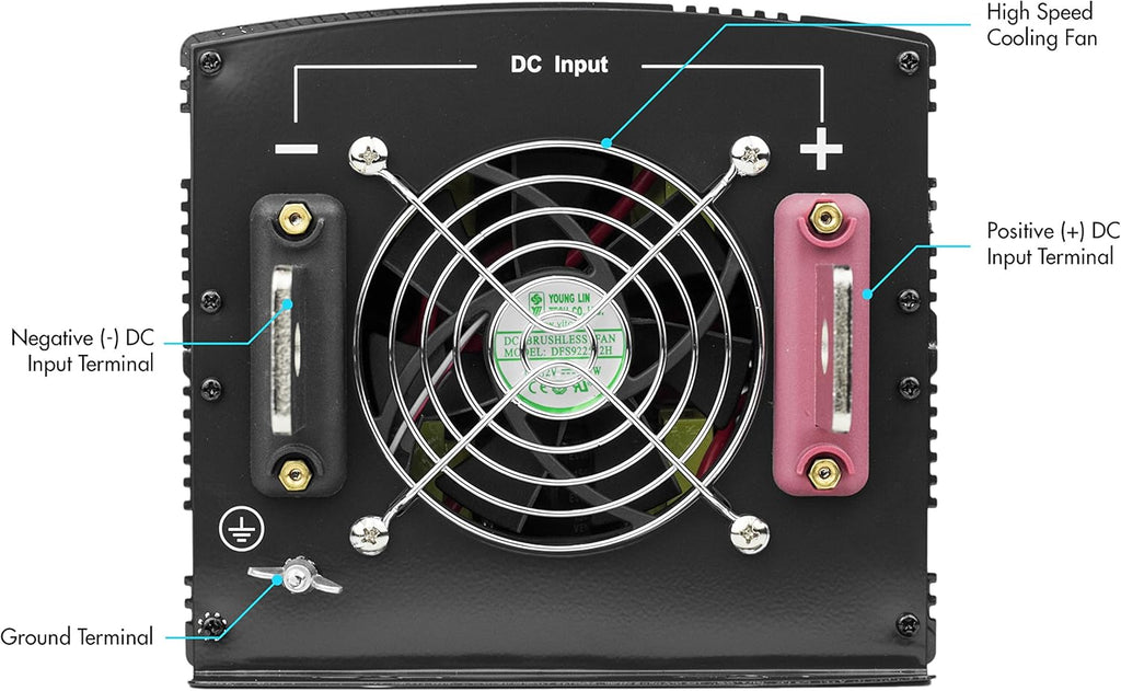 3000 Watt Power Inverter with Remote Control 6000 Watt Surge Peak Power converter O960