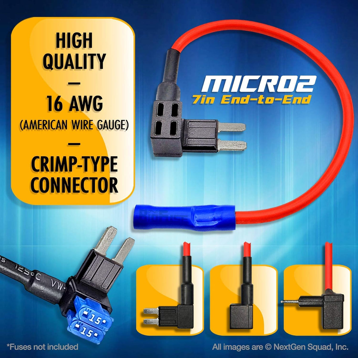 12V Micro2 50 Piece Car Fuse Tap and Holders K19775