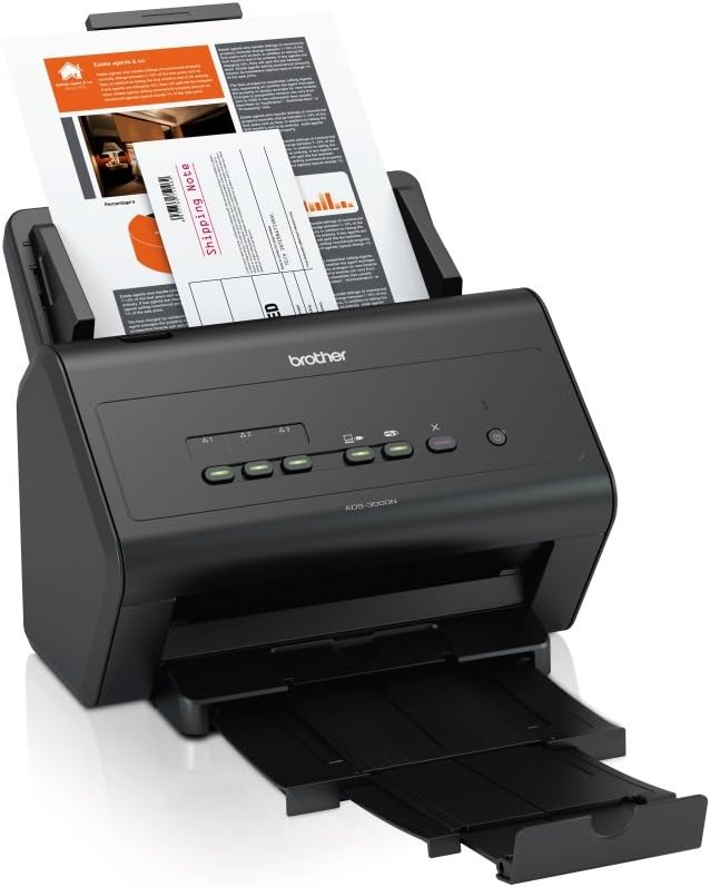 Black Network Document Scanner B269536