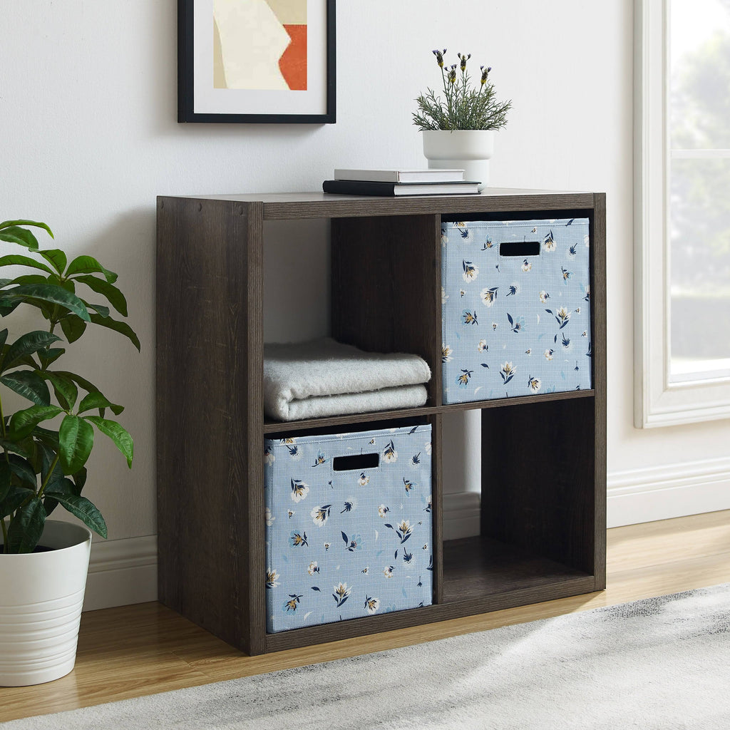 White Four Cube Storage Cabinet H741518