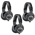 Black Professional Monitor Headphones, 3 Pack T68272