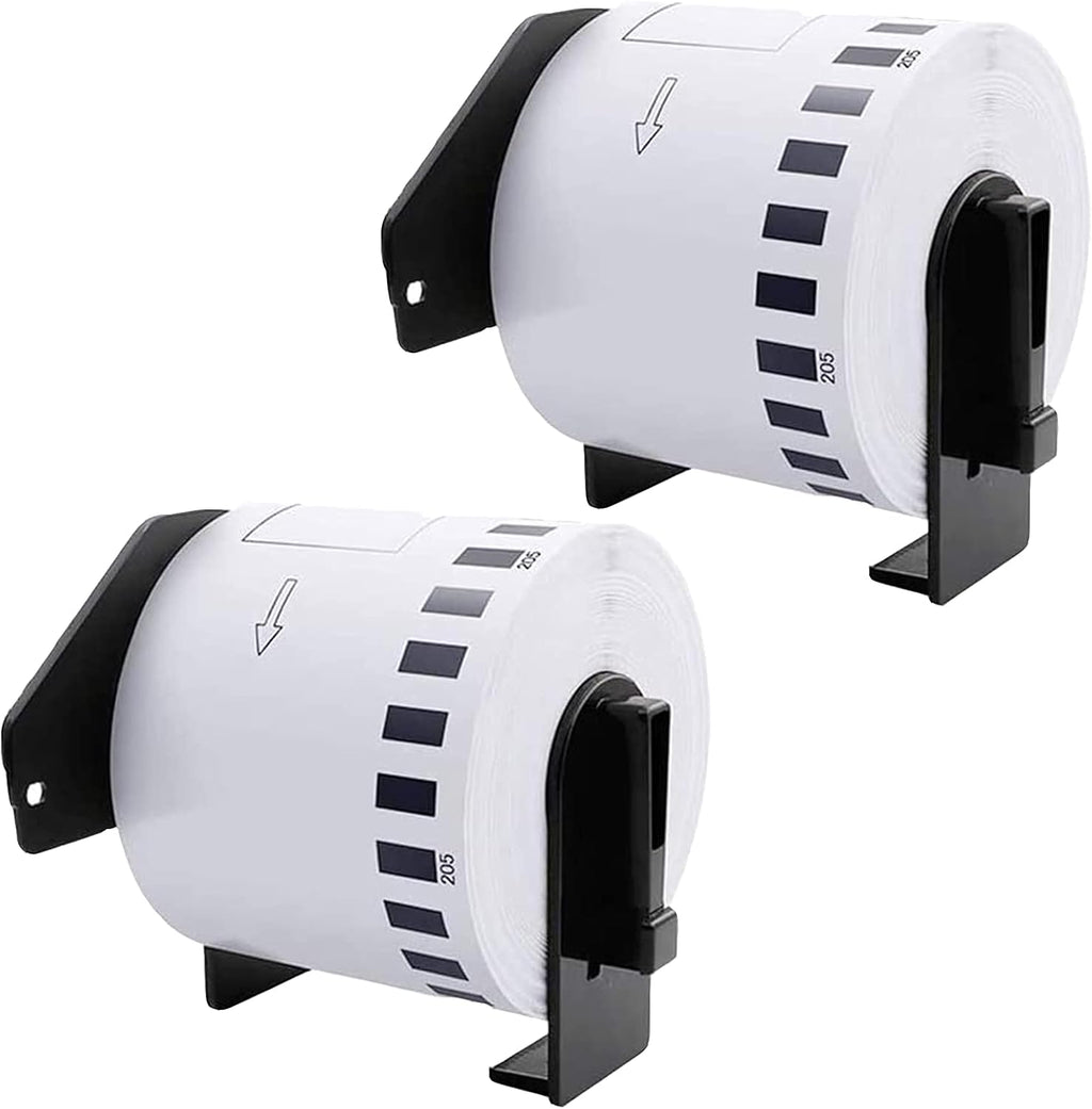 8 Pack Continuous White Label Paper Roll with 8 Reusable Cartridges B35396