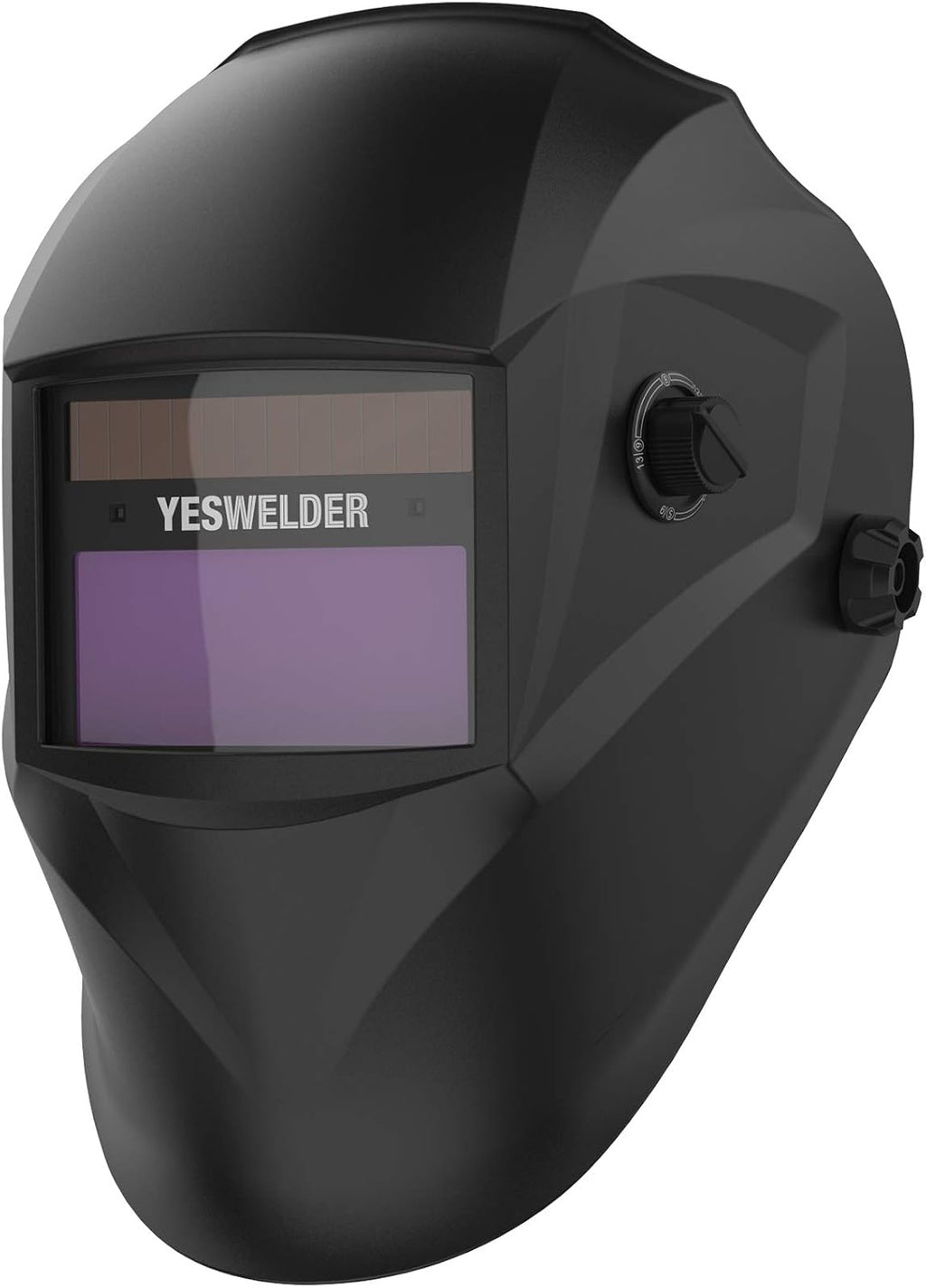 True Color Solar Powered Auto Darkening Welding Helmet, Wide Shade 4/9-13, Pack of 2 C9351