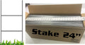 50 Pack Galvanized Wire Double H-Frame Stake 24 Tall 10 Wide Sign Holder C64453