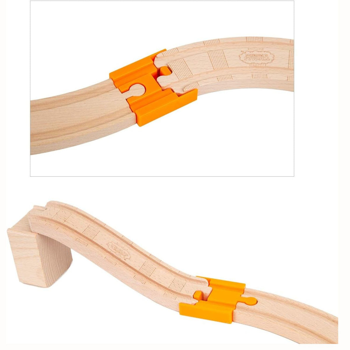8 Pcs Wooden Train Track Adapter Pack Q278
