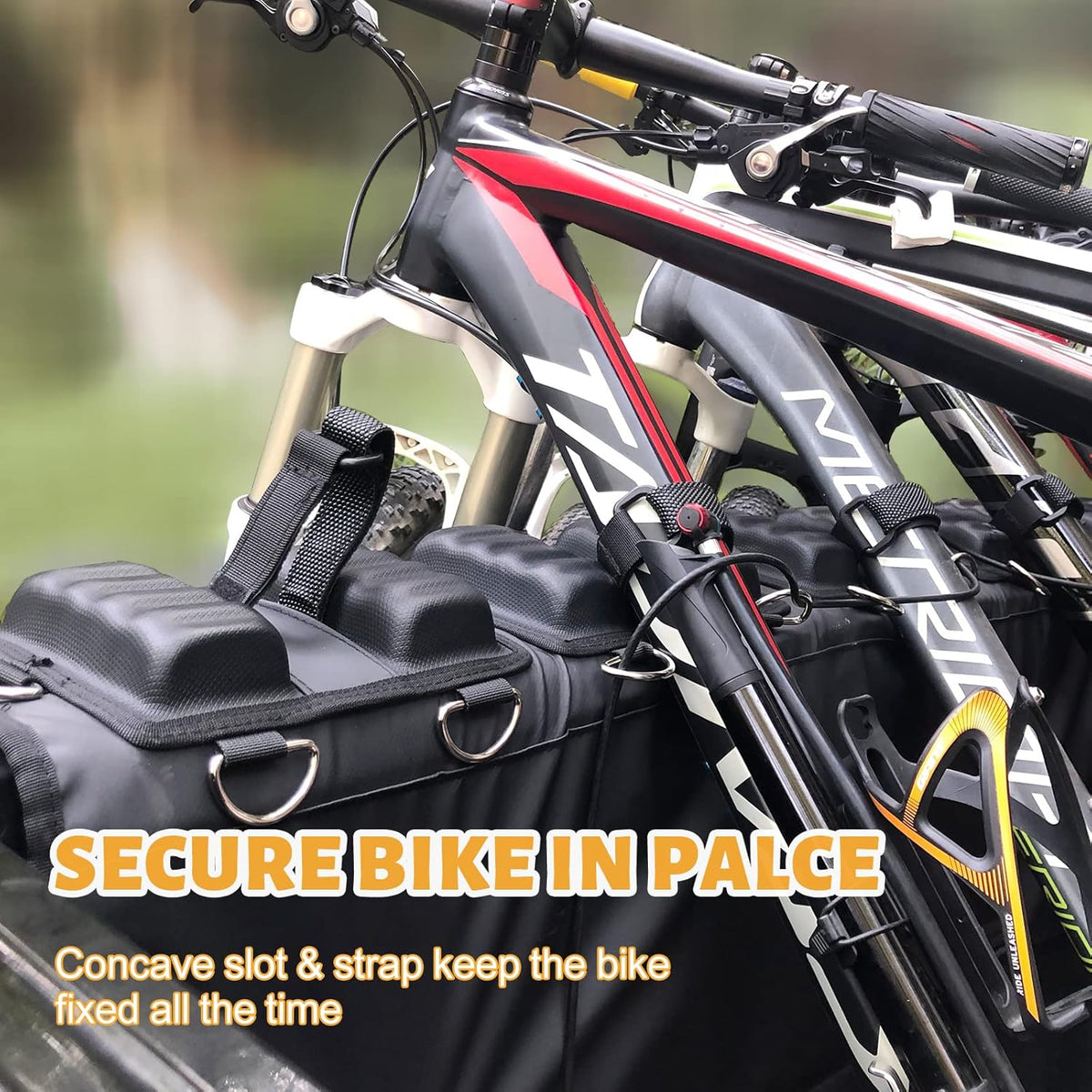 Truck Bike Tailgate Pad with Anti-Theft Lock and Secure Bike Straps R256985