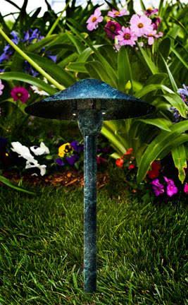 Cast Aluminum Path Walkway and Area Light Verde Green U994146