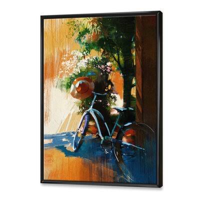 Black Floater Frame Painting on Canvas C43589
