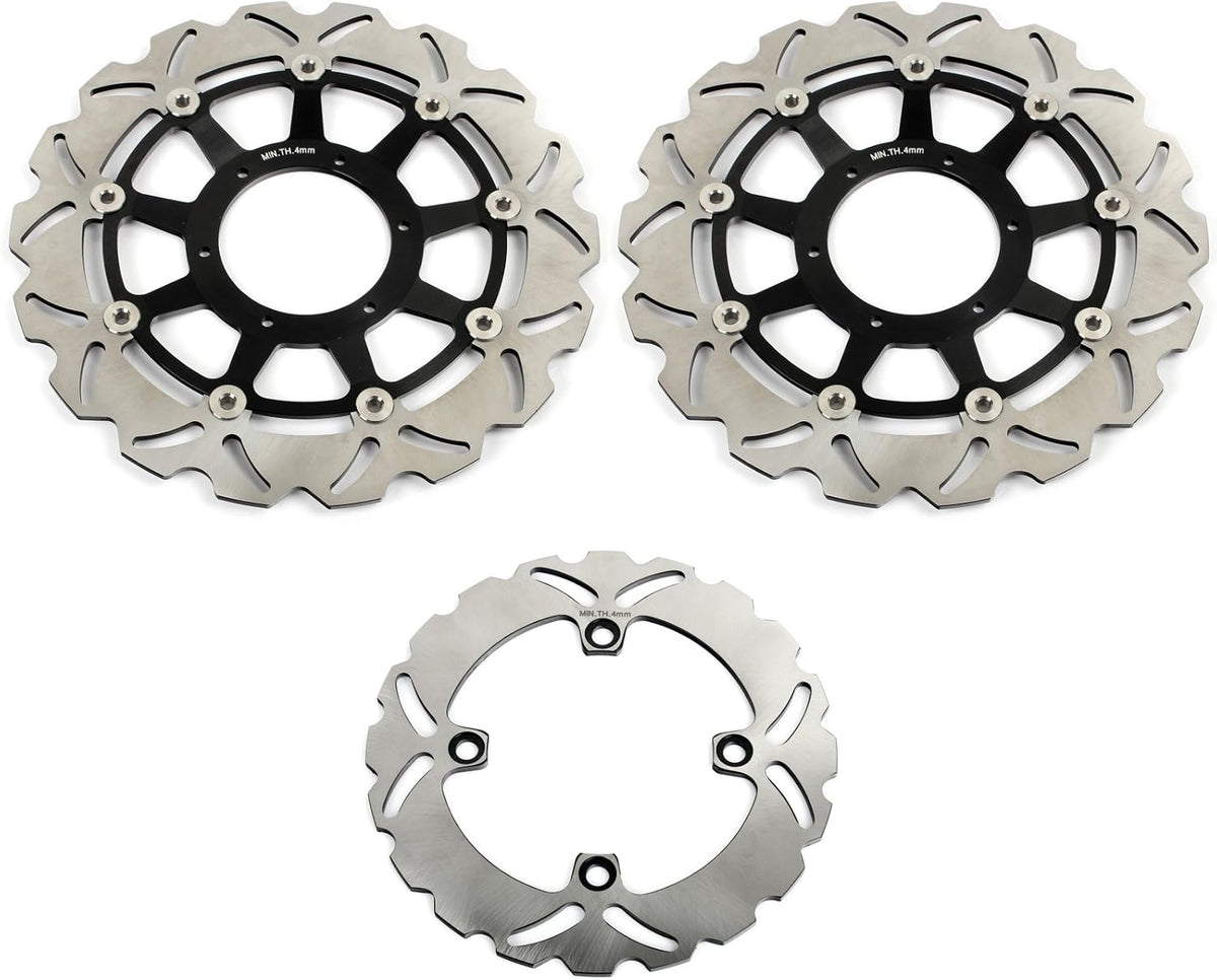 Front Rear Brake Discs Rotors + Brake Pads for CBR1000RR 2006 2007 W65680