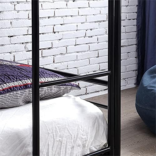 Twin Triple Bunk Bed in Black F697297