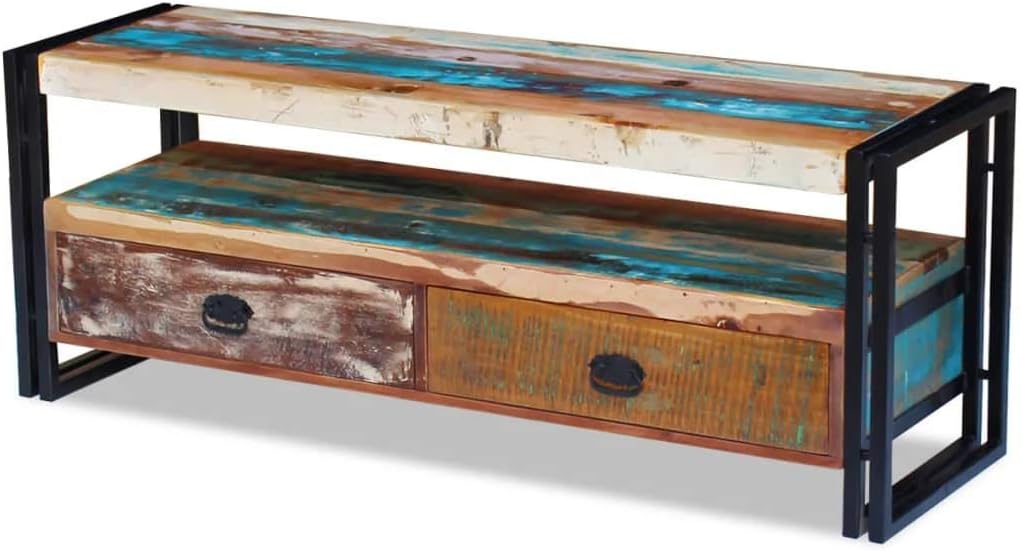 Solid Reclaimed Wood TV Cabinet P346757