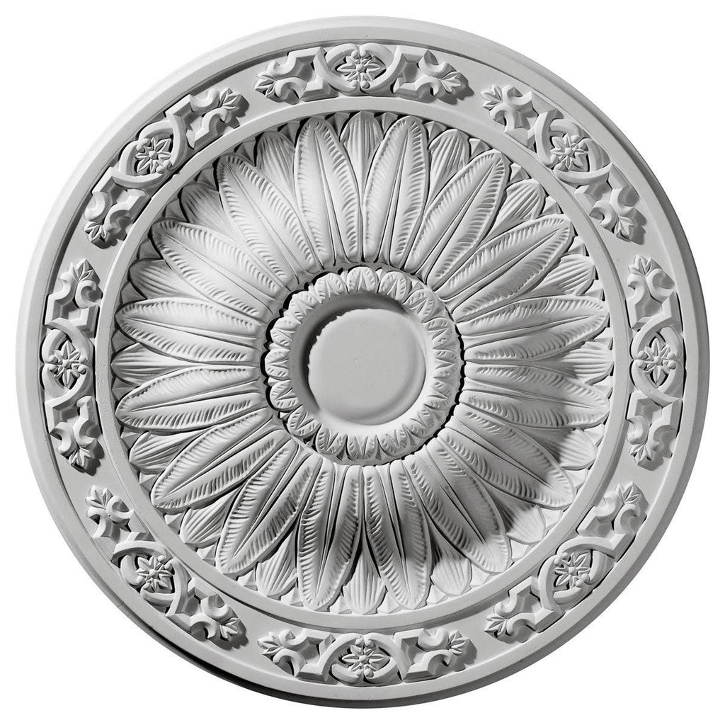 20 1/4 inch x 1 1/2 inch Hand-Painted Ceiling Medallion A275848