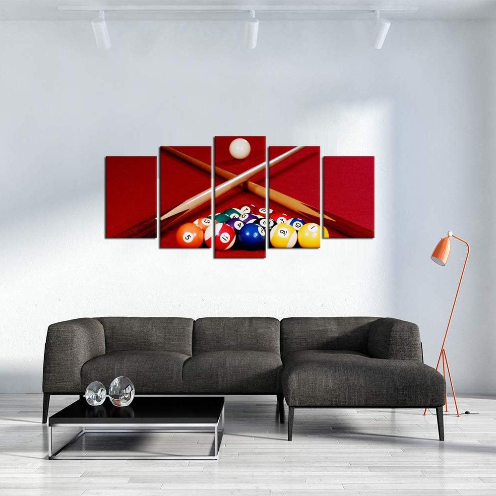 Pool Table Billiard Balls Canvas Wall Art Prints V906589