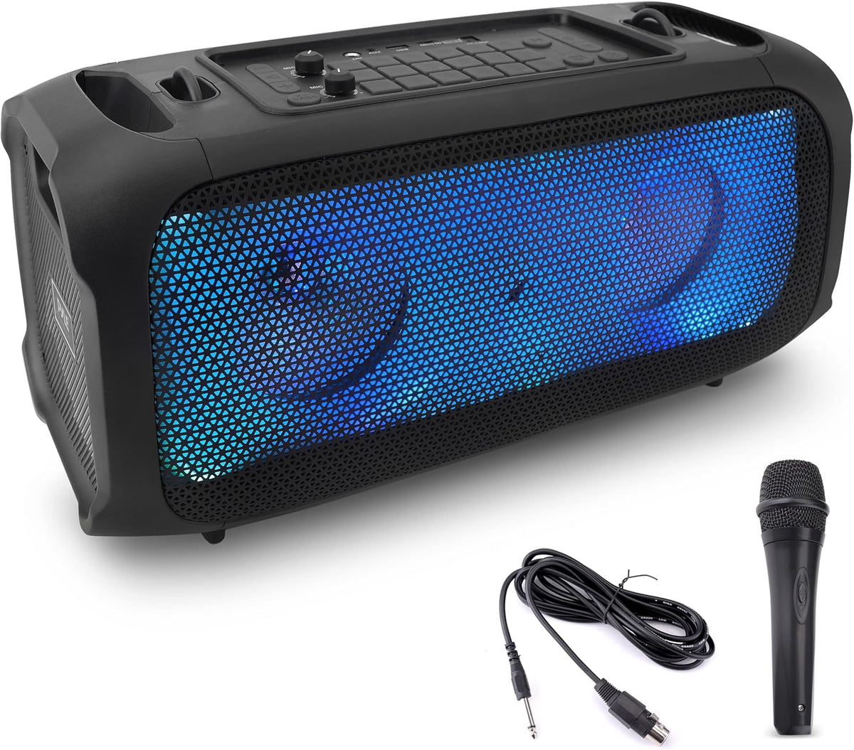 600W Rechargeable Portable Speaker with Microphone W627