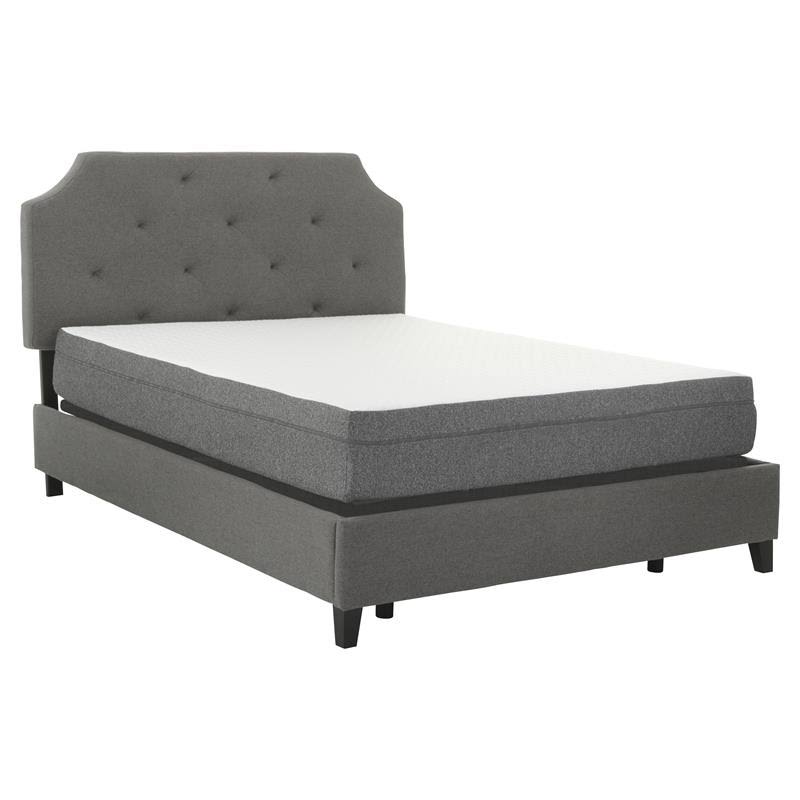 Firm Gel Infused Twin Long Memory Foam Mattress in White K579