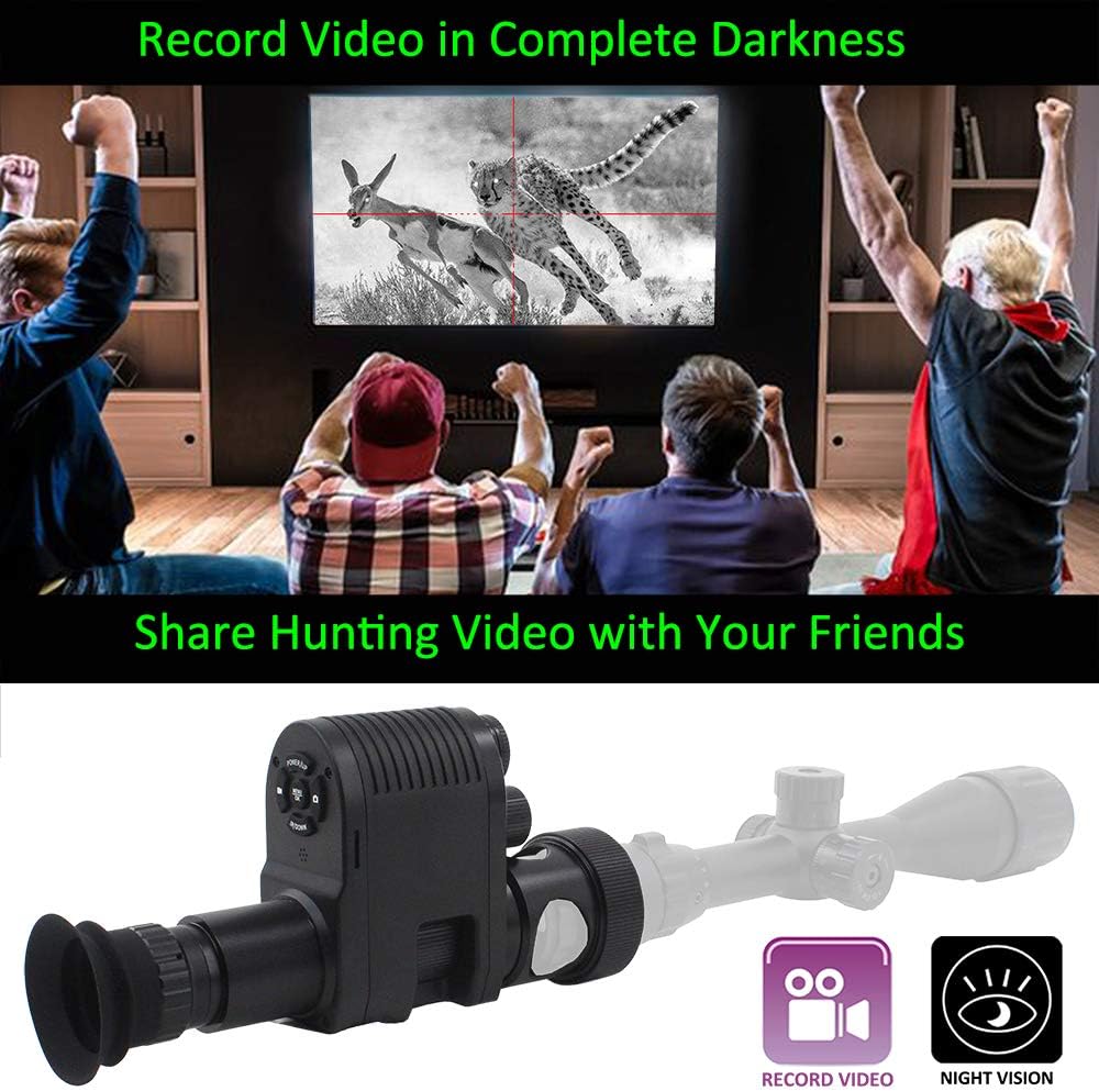 720p HD Digital Hunting Night Vision Scope Camcorder Monocular with 850nm Infrared IR Flashlight and 32G TF Card J893245