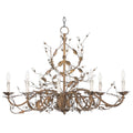 Etruscan Gold 8-Light Oval Chandelier G43928