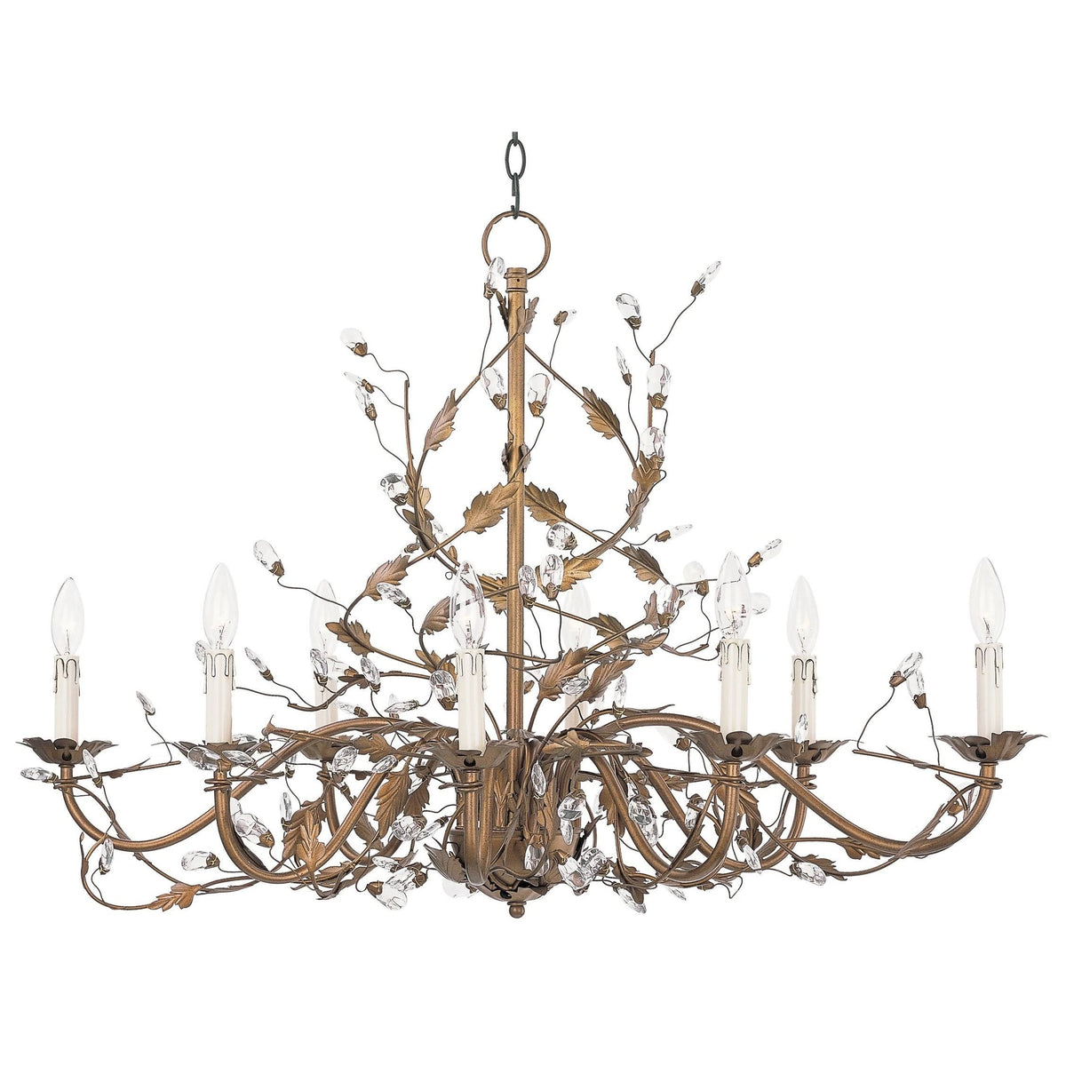 Etruscan Gold 8-Light Oval Chandelier G43928