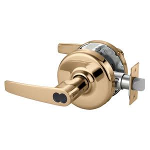 Bright Bronze Cylindrical Lock K52758