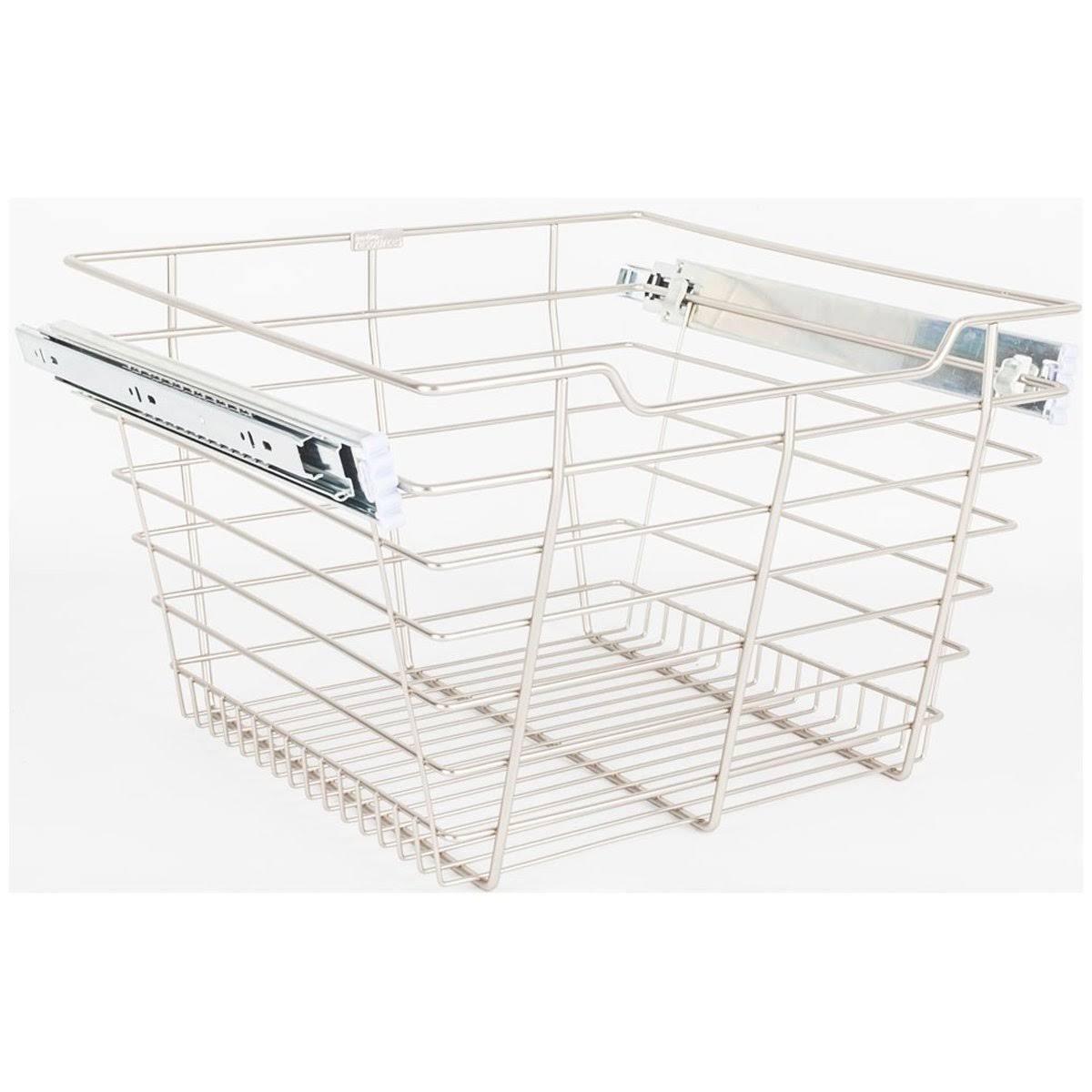 Satin Nickel Closet Pullout Basket J75524