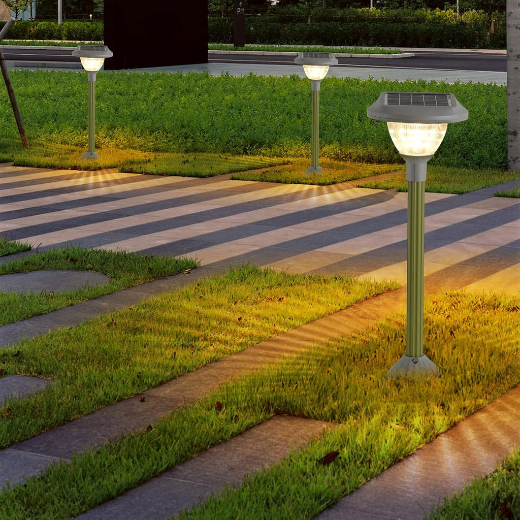 2 Packs Warm White LED Solar Lawn Lights S736