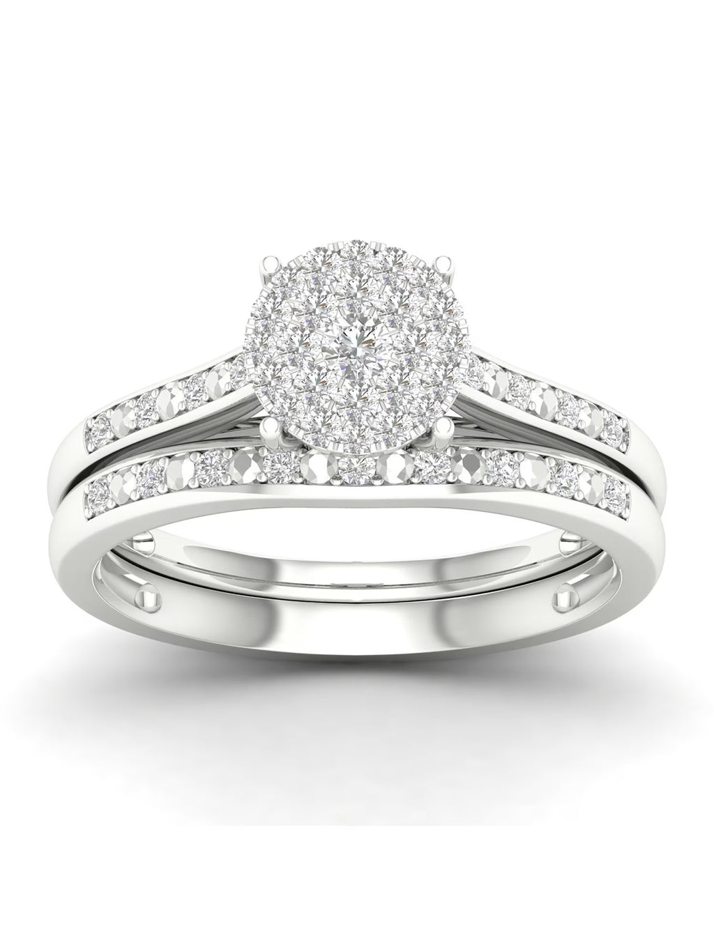 Diamond Cluster Bridal Set T97030
