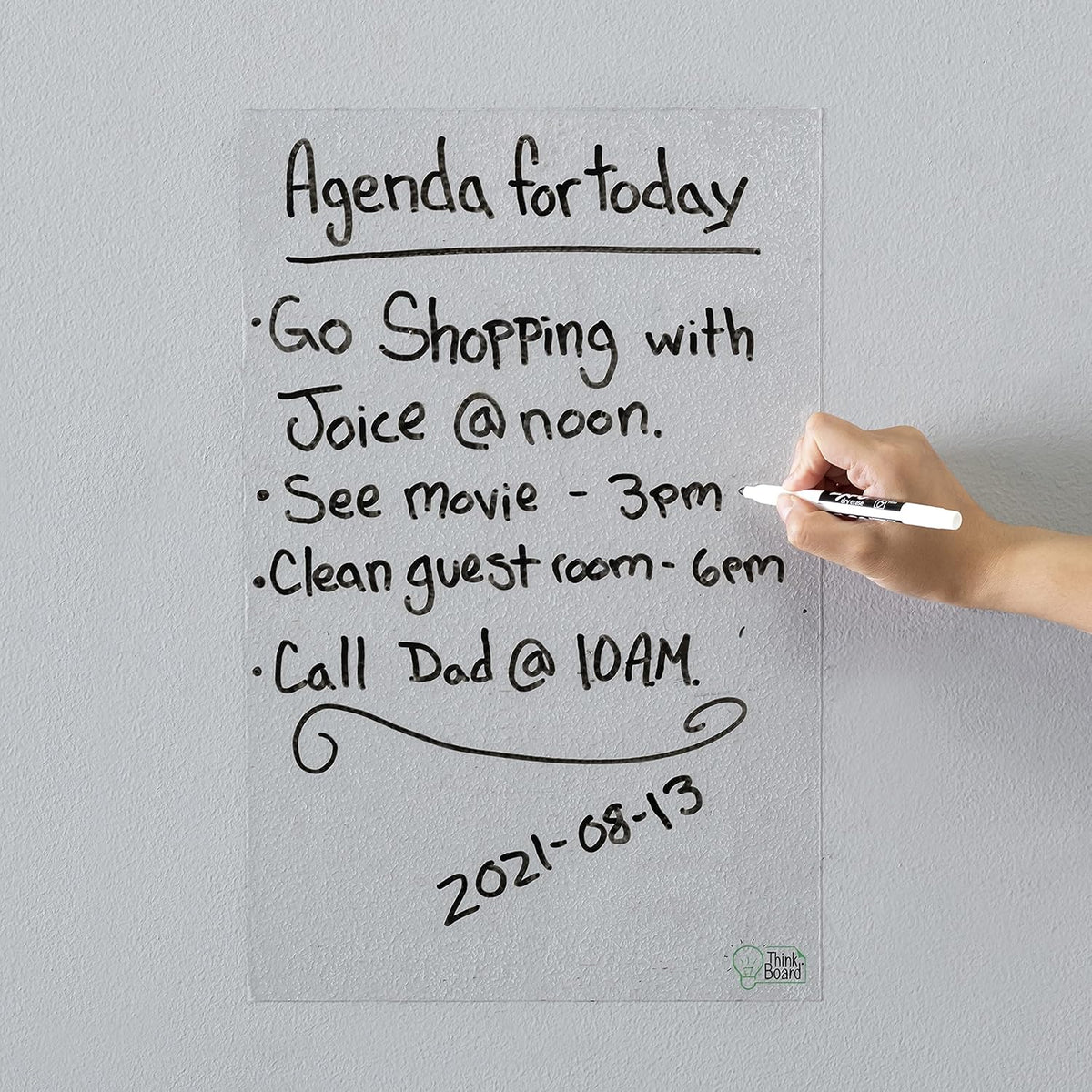 24x48 Whiteboard Wall Sticker, Pack of 2 R6787