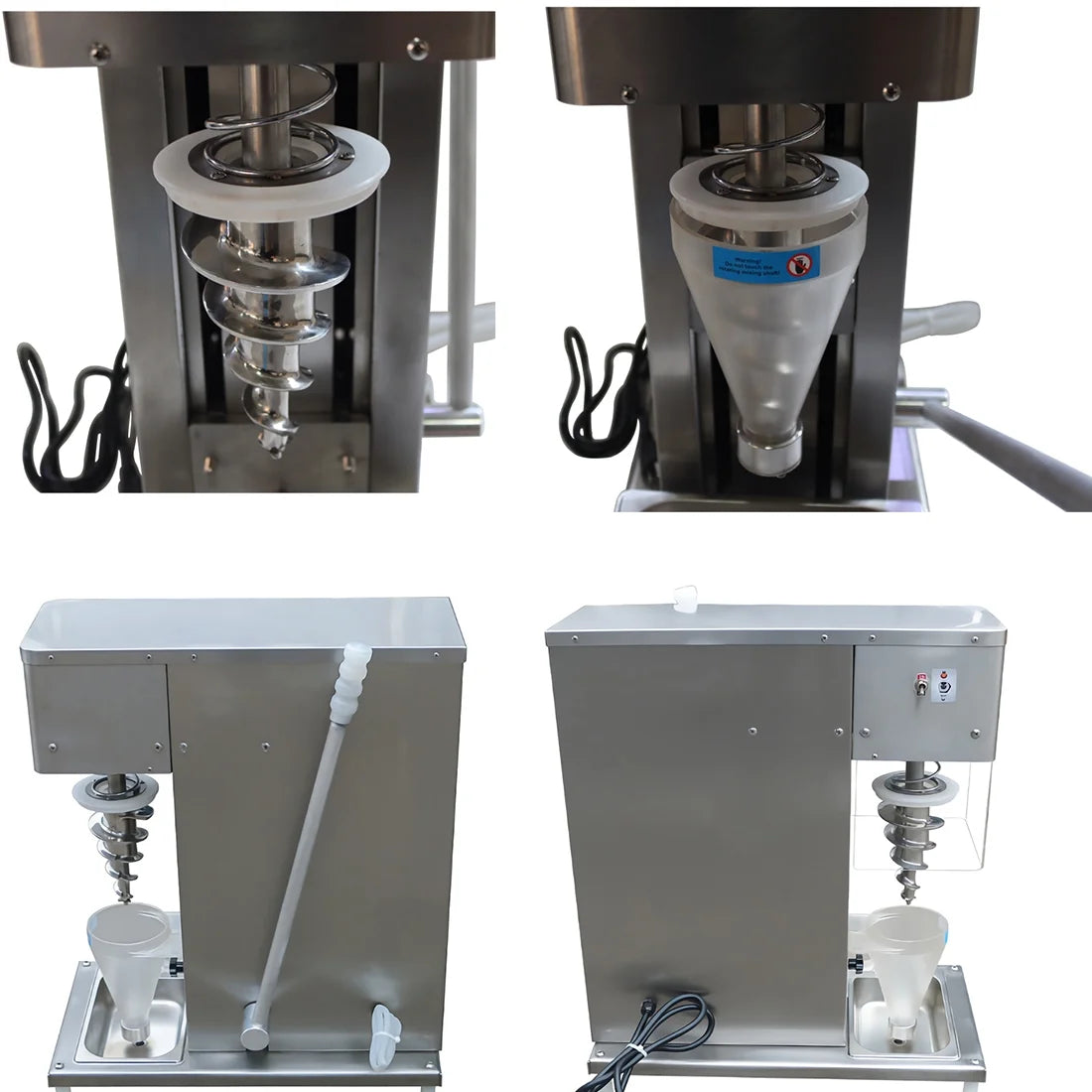 Electric Fruit Ice Cream Mixer Machine Frozen Yogurt Milkshake T6009