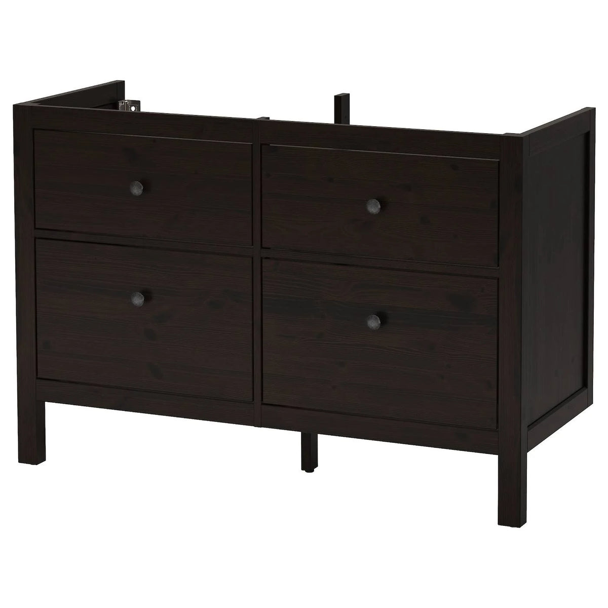 Black-Brown 4 Drawer Sink Cabinet W6854