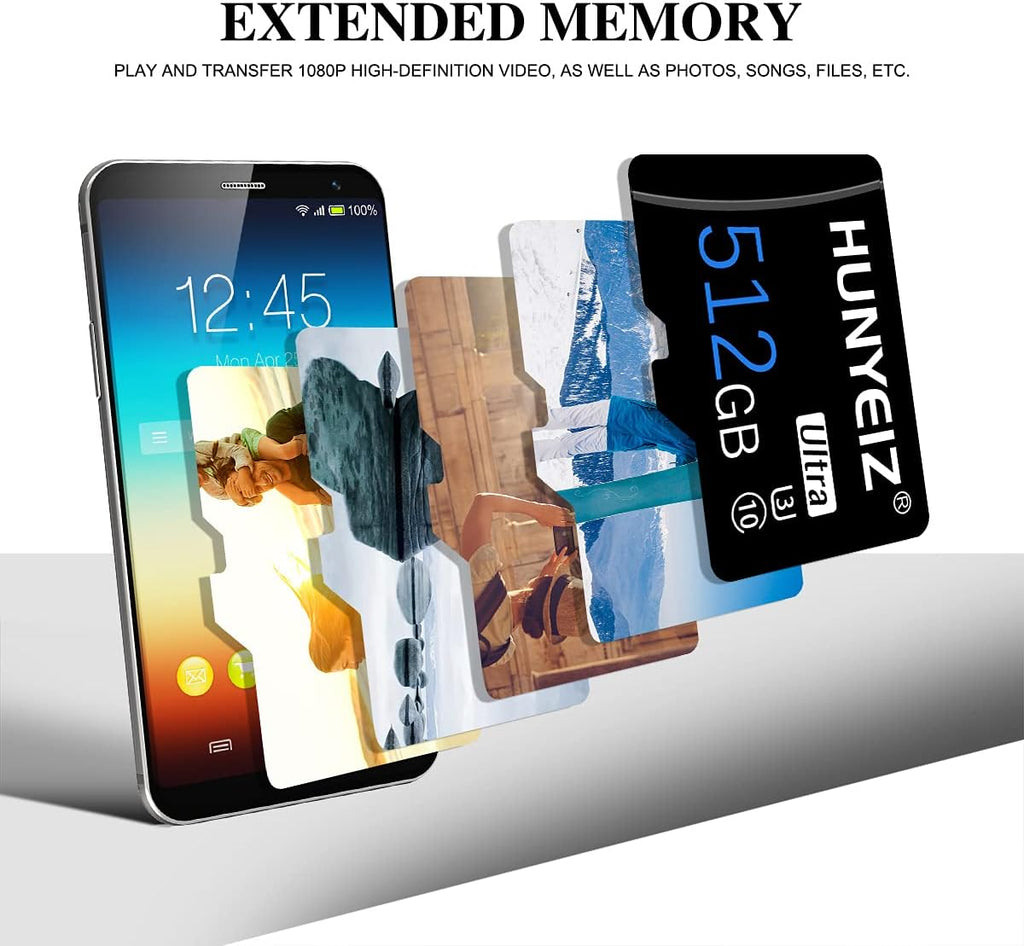 512GB Micro SD Card with SD Card Adapter V421