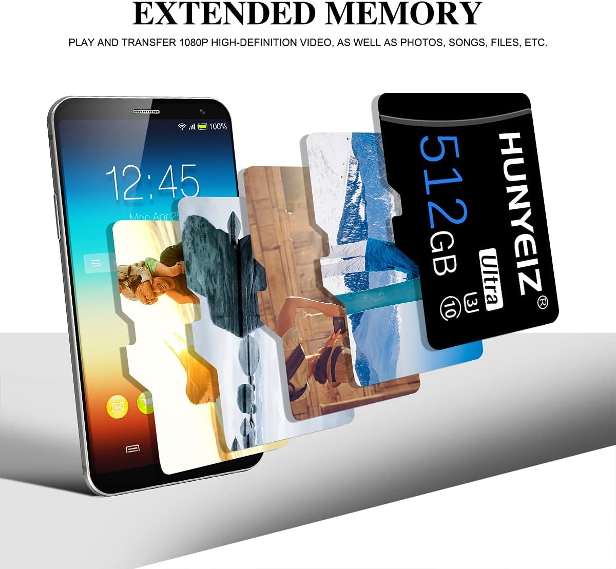 512GB Micro SD Card with SD Card Adapter V421