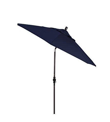 Bronze/Pacifica/Navy Blue Aluminum Market Umbrella V280