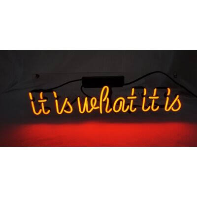 Yellow Neon Sign H293