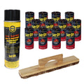 12 Cans #6 Sun-Glo Med-Speed Wax, Sweep, Silicone Spray T62799