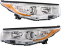 Chrome Headlight Assembly Pair with Bulbs H616