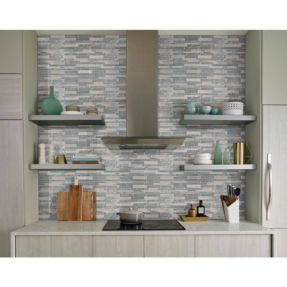 Glass Stone Mesh-Mounted Mosaic Tile Y28927